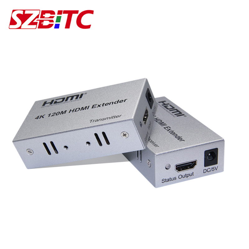 SZBITC 4K 120M HDMI ͽٴ Ǯ HD HDMI ̺ Cat5e/Cat6 Ʈũ ̺ Ȯ TX RX ۽ű ű